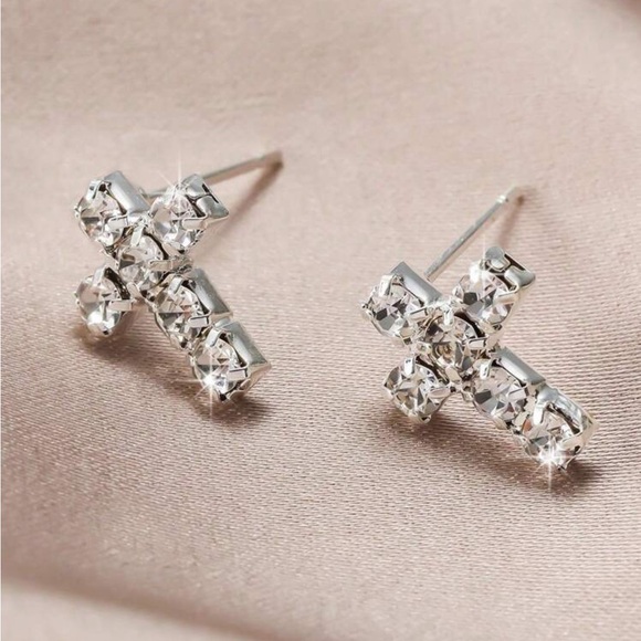 Cross Earrings - Picture 3 of 4